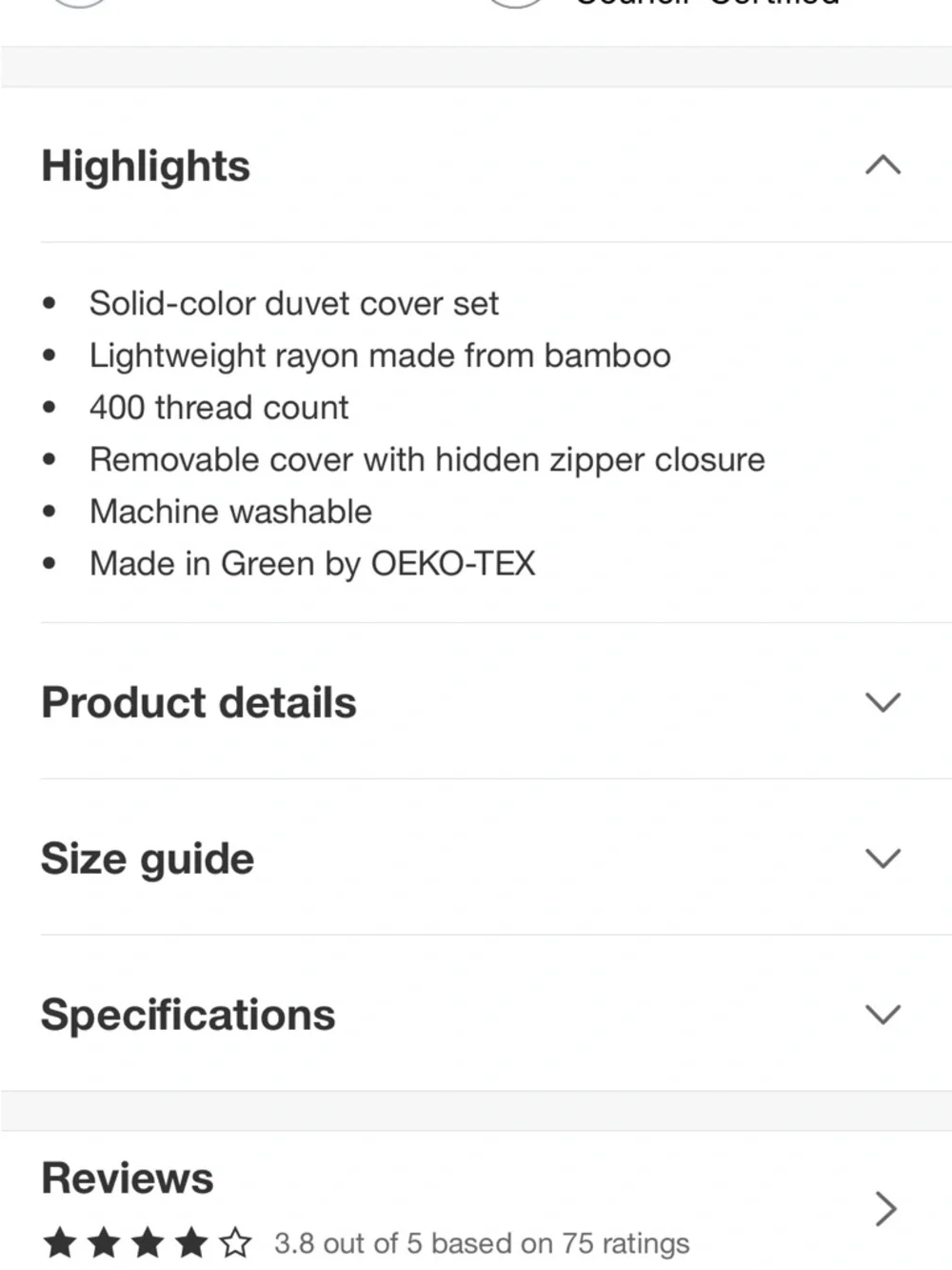 Casaluna King Rayon from Bamboo Duvet & Sham Set, Light Adobe Clay